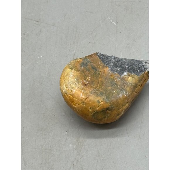Polished Fossilized Stone Half With Natural Brown & Gray Hues 2x1.5" READ - Picture 5 of 9
